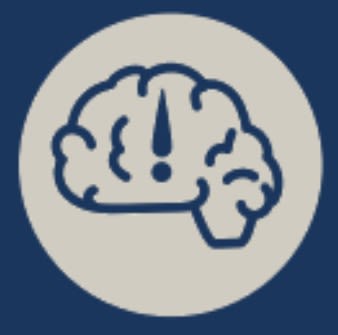 Sight Research UK grey graphic of a brain outline to show 'Independence of Thought'